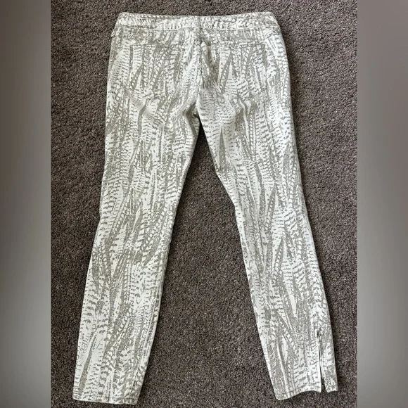 Free People Snake Skin Print Skinny Jeans zipper ankle sz 29 - Picture 5 of 5